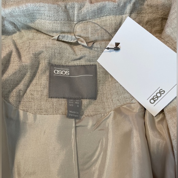 ASOS linen oversized trench coat - Picture 5 of 6